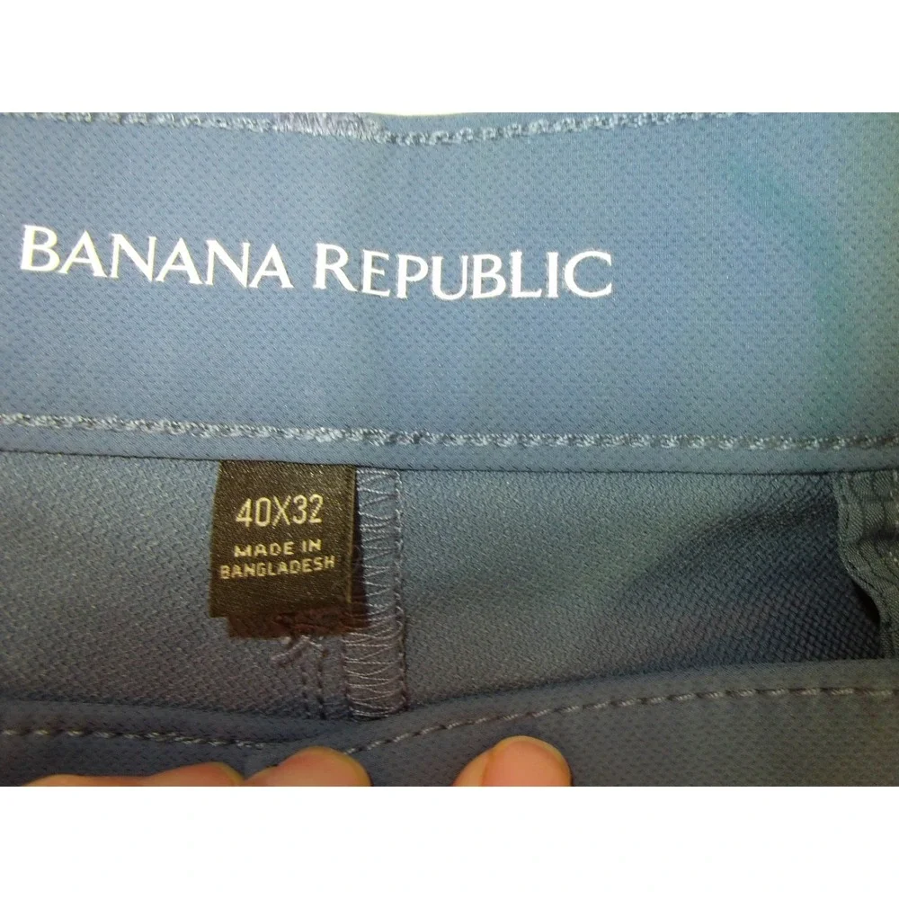 Banana Republic Men's Traveler Commute‎ Chino Pants Straight Leg Blue Size 40X32
